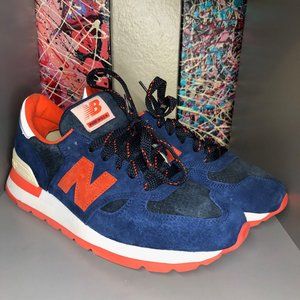 NEW BALANCE X J. CREW 990.V1 - (INDIGO FLAME) - MENS SIZE 9.5
